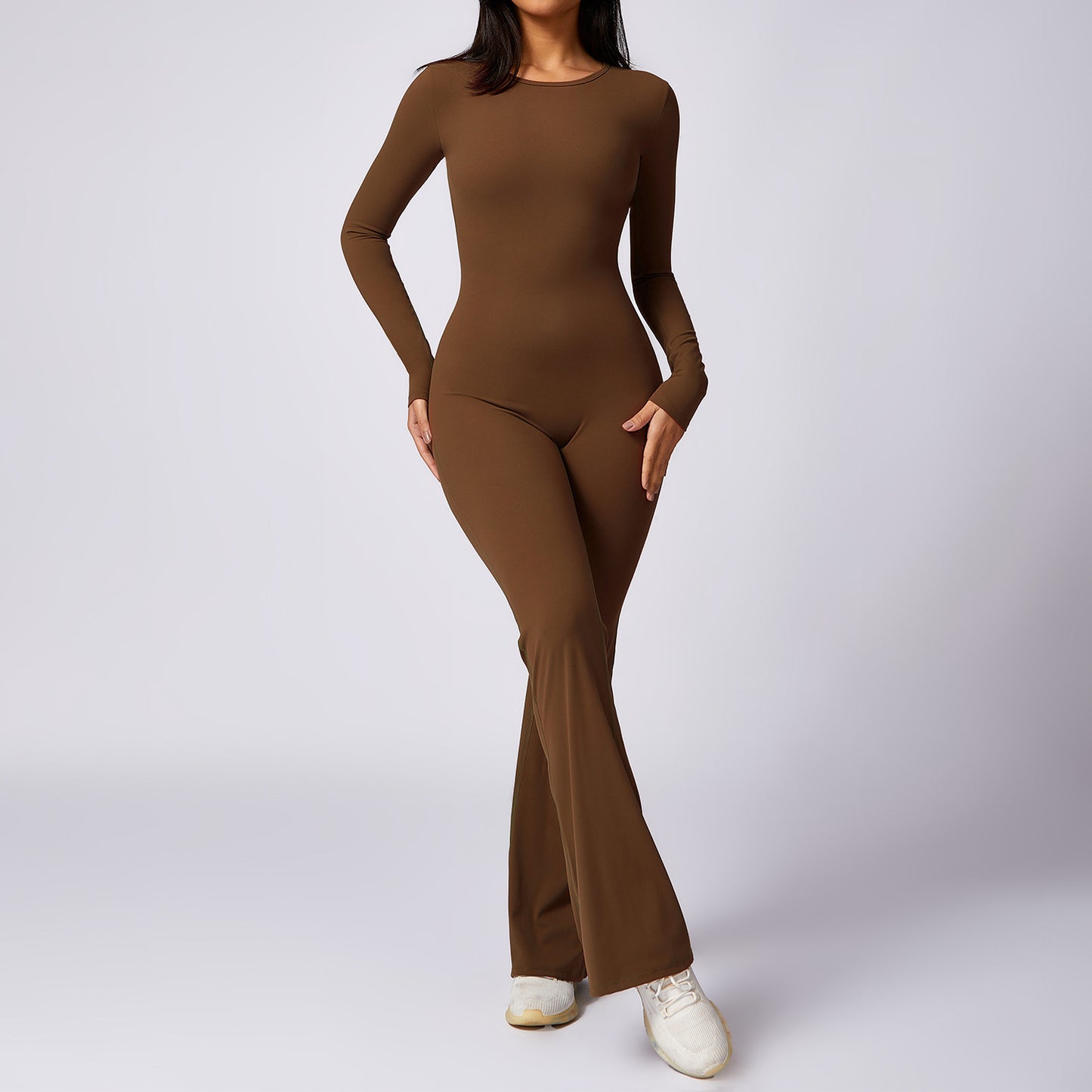 Quick-Drying Tight Long Sleeve Yoga Jumpsuit for Leisure & Sports