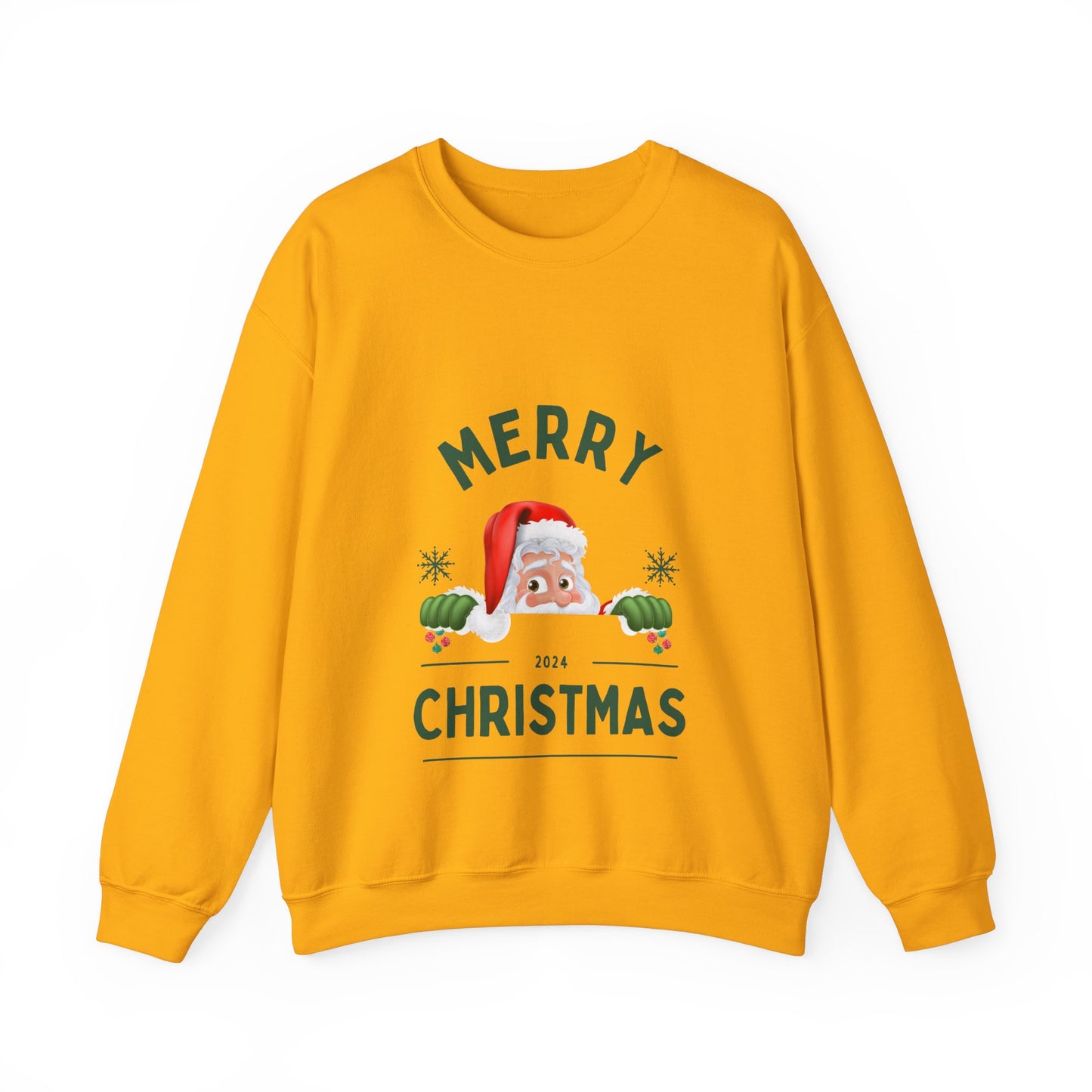 Santa Christmas Crewneck Sweatshirt - Holiday Santa Claus Jumper, Xmas, Festive Winter Sweater, Pink Unisex Christmas Top, Cozy