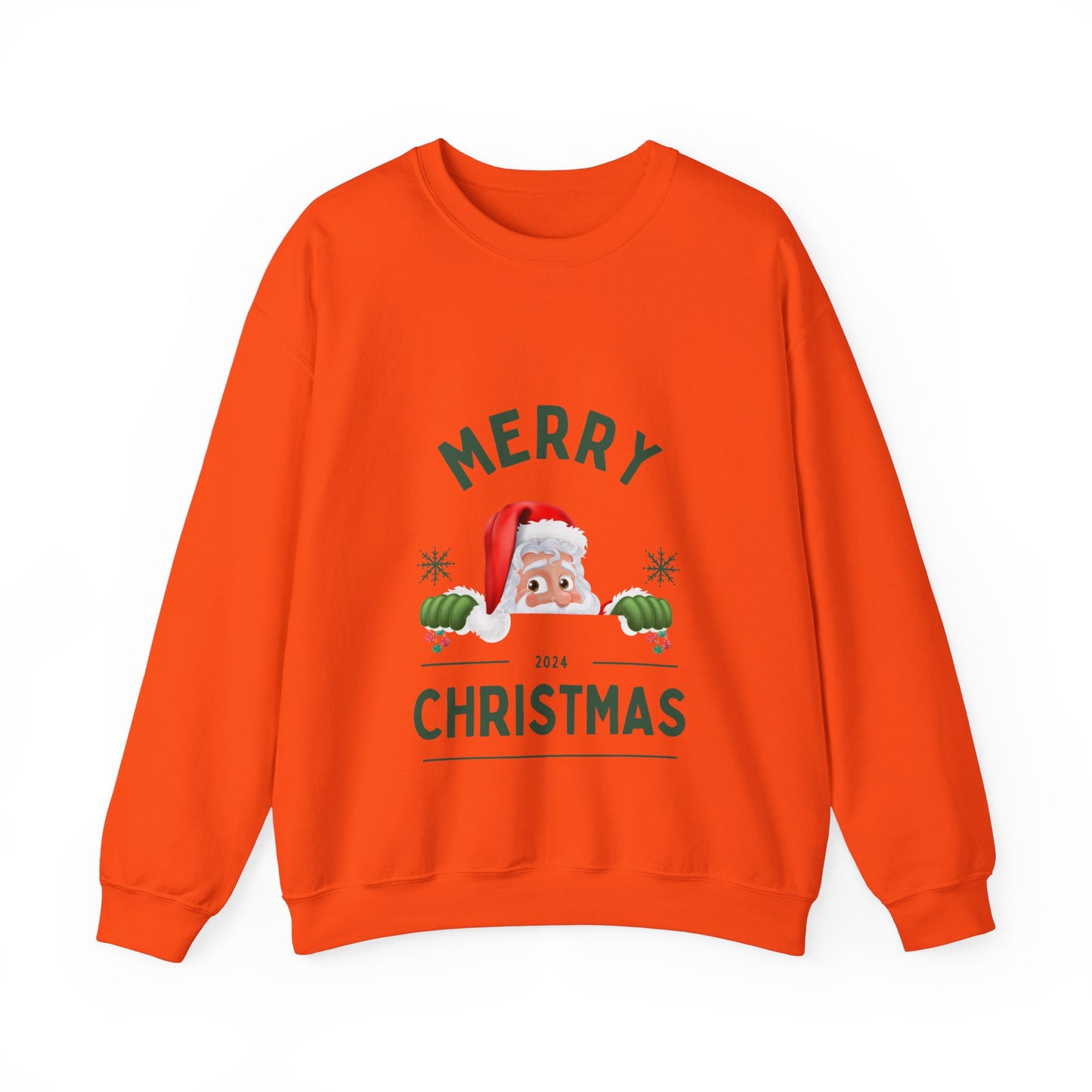 Santa Christmas Crewneck Sweatshirt - Holiday Santa Claus Jumper, Xmas, Festive Winter Sweater, Pink Unisex Christmas Top, Cozy