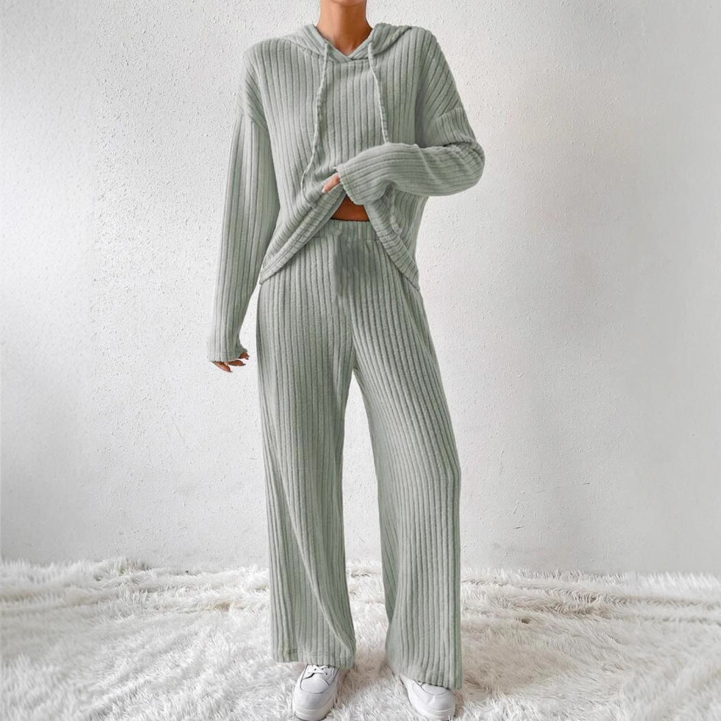 Loose Long Sleeve Trousers Suit