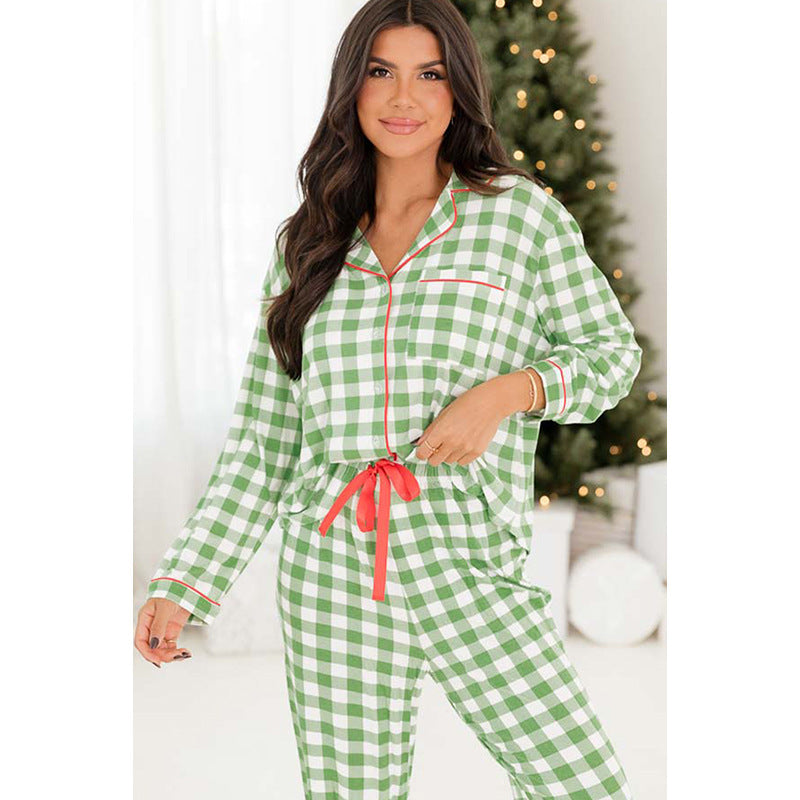 Holiday Glam: Sparkling Red and Green Pajamas