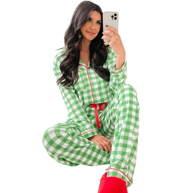 Holiday Glam: Sparkling Red and Green Pajamas