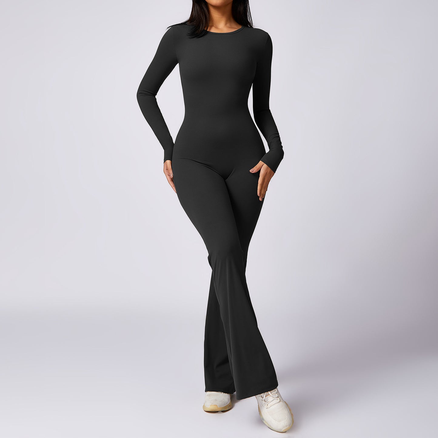 Quick-Drying Tight Long Sleeve Yoga Jumpsuit for Leisure & Sports