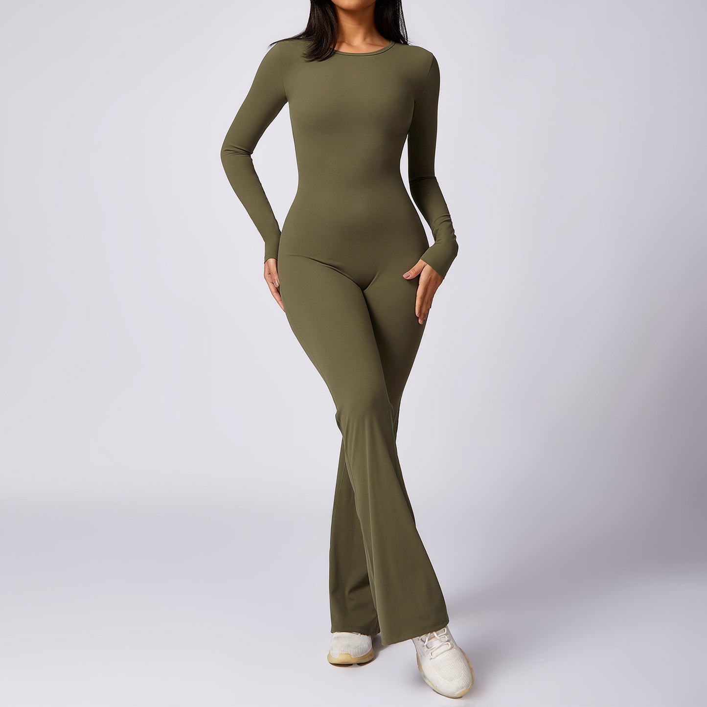 Quick-Drying Tight Long Sleeve Yoga Jumpsuit for Leisure & Sports